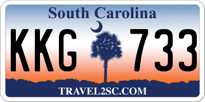 SC license plate KKG733