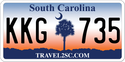 SC license plate KKG735