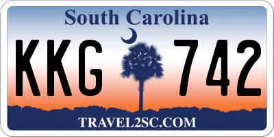 SC license plate KKG742