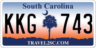 SC license plate KKG743