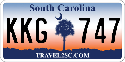 SC license plate KKG747