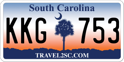 SC license plate KKG753