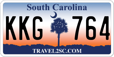 SC license plate KKG764
