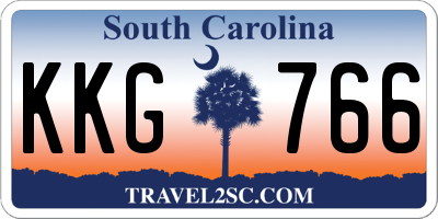 SC license plate KKG766