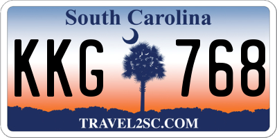 SC license plate KKG768
