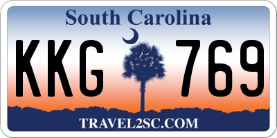 SC license plate KKG769