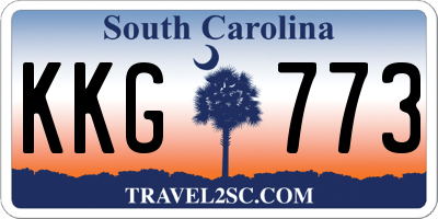 SC license plate KKG773