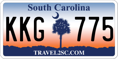 SC license plate KKG775