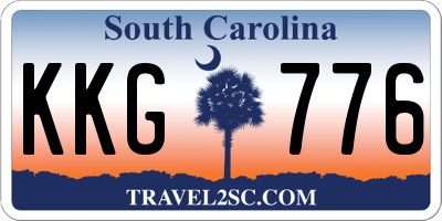 SC license plate KKG776