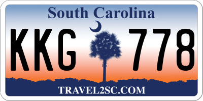 SC license plate KKG778