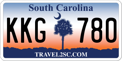SC license plate KKG780