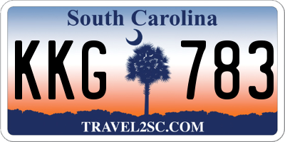 SC license plate KKG783