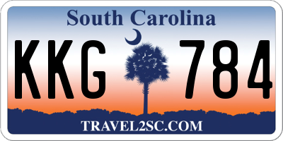 SC license plate KKG784