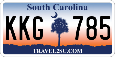 SC license plate KKG785