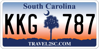SC license plate KKG787