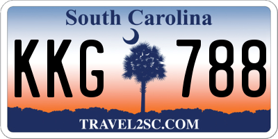 SC license plate KKG788