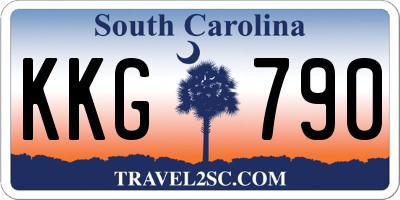 SC license plate KKG790