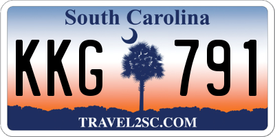 SC license plate KKG791