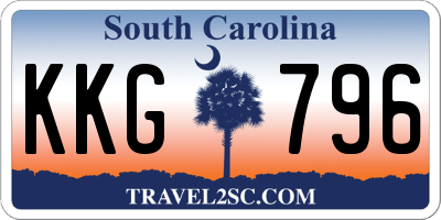 SC license plate KKG796