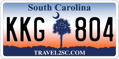 SC license plate KKG804
