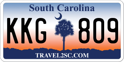 SC license plate KKG809
