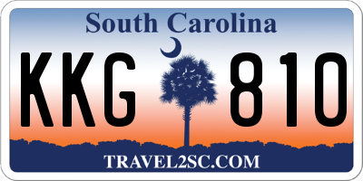 SC license plate KKG810