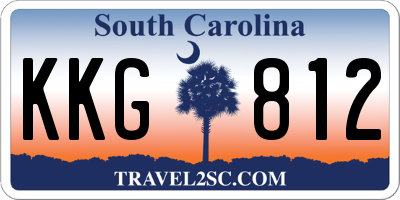 SC license plate KKG812