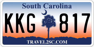 SC license plate KKG817
