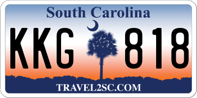 SC license plate KKG818