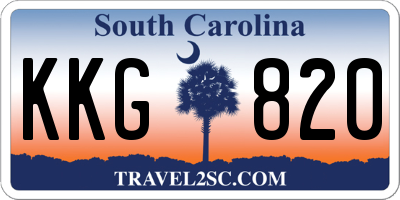 SC license plate KKG820