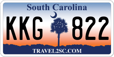 SC license plate KKG822