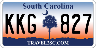 SC license plate KKG827