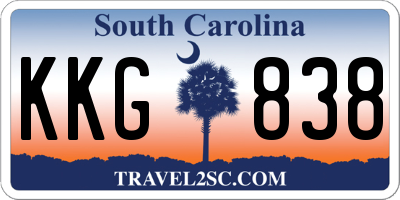 SC license plate KKG838