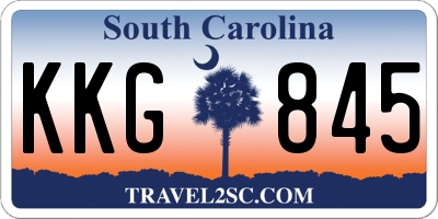 SC license plate KKG845