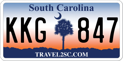 SC license plate KKG847