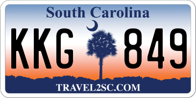 SC license plate KKG849