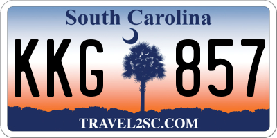 SC license plate KKG857