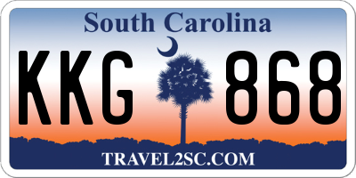 SC license plate KKG868