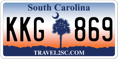 SC license plate KKG869