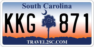 SC license plate KKG871