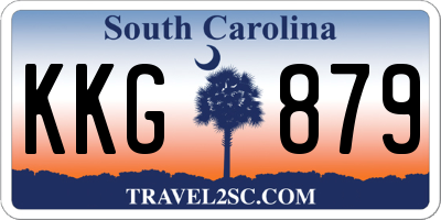SC license plate KKG879