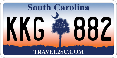 SC license plate KKG882