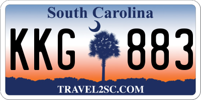 SC license plate KKG883