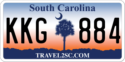 SC license plate KKG884