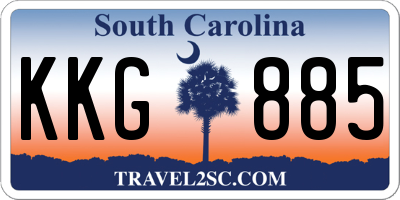 SC license plate KKG885