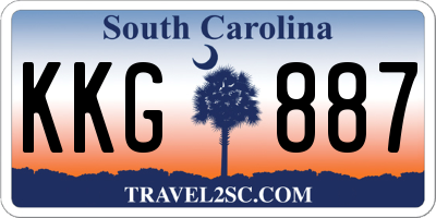 SC license plate KKG887