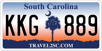 SC license plate KKG889