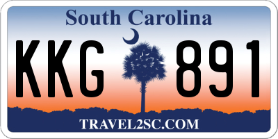 SC license plate KKG891