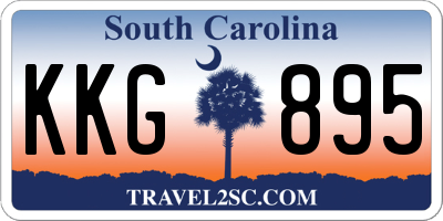 SC license plate KKG895