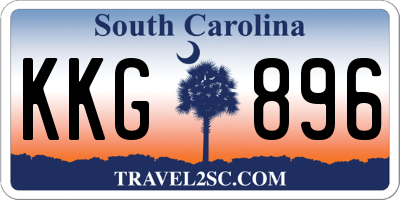 SC license plate KKG896